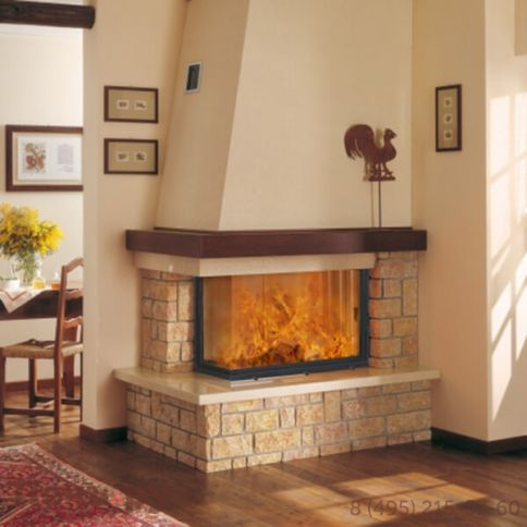 Каминная топка ЭкоКамин Альфа 1000 два стекла фото 3