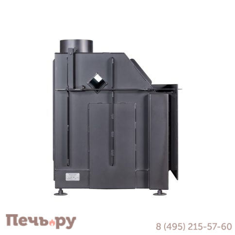 Каминная топка ЭкоКамин Альфа 700 2 стекла с черным шамотом фото 13