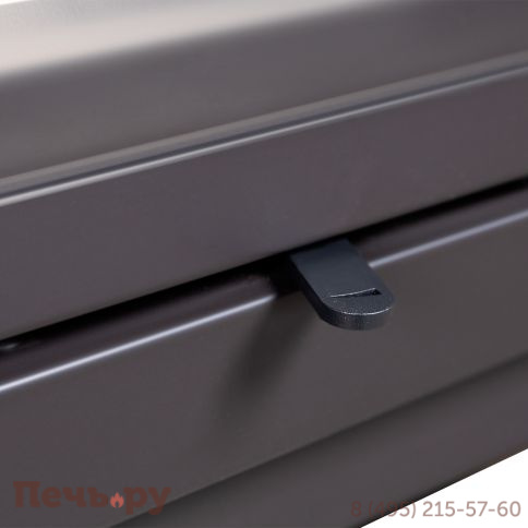 Каминная топка ЭкоКамин Альфа 700 2 стекла с черным шамотом фото 15