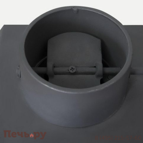 Каминная топка ЭкоКамин Альфа 700 2 стекла с черным шамотом фото 3