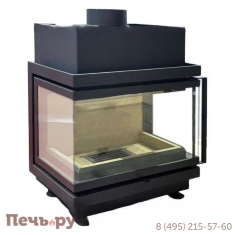 Каминная топка ЭкоКамин Альфа 700 три стекла подовая фото 7
