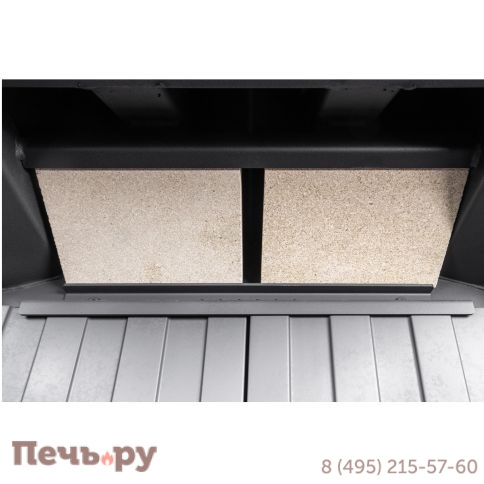Каминная топка ЭкоКамин Альфа 700 три стекла подовая (черный шамот) фото 9