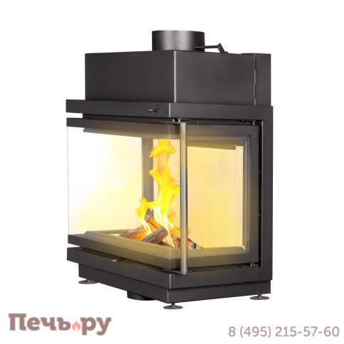 Каминная топка ЭкоКамин Альфа 700 три стекла подовая фото