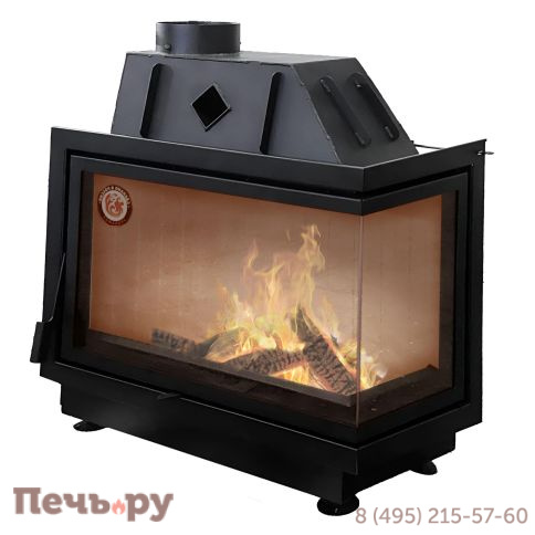 Каминная топка ЭкоКамин Альфа 800 L/R два стекла фото 2