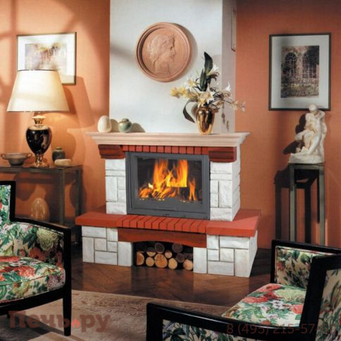 Каминная топка ЭкоКамин Альфа 800K с контргрузом фото 2