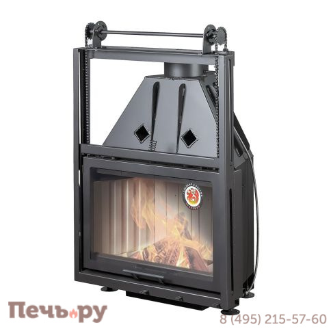 Каминная топка ЭкоКамин Альфа 800K с контргрузом фото
