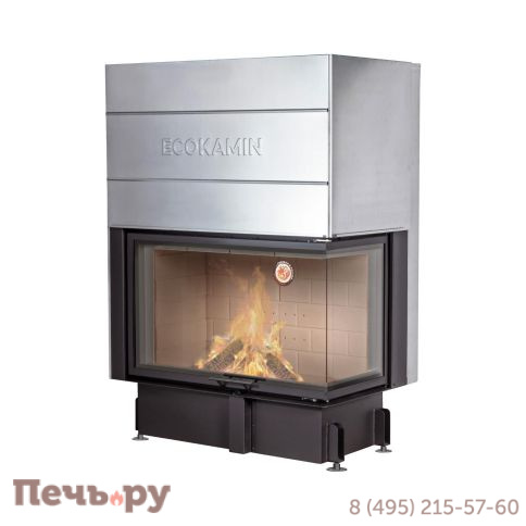 Каминная топка ЭкоКамин Дельта 1000 два стекла принтинг фото 2