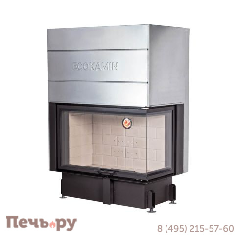 Каминная топка ЭкоКамин Дельта 1000 два стекла принтинг фото 3