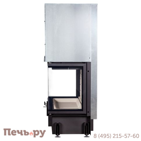 Каминная топка ЭкоКамин Дельта 1000 Р три стекла подовое горение принтинг фото 3