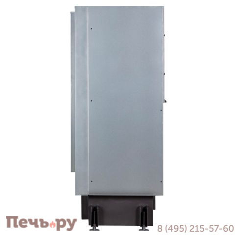 Каминная топка ЭкоКамин Дельта 1000B два стекла черный шамот фото 9