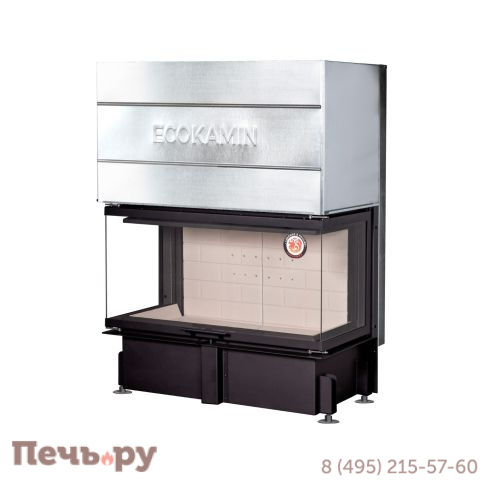 Каминная топка ЭкоКамин Дельта 1000K три стекла фото 4