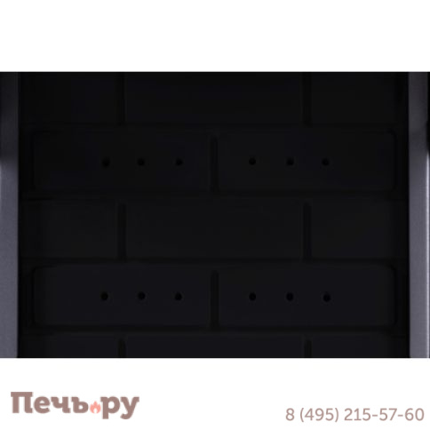 Каминная топка ЭкоКамин Дельта 1000KВ три стекла черный шамот фото 10