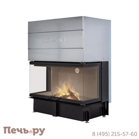 Каминная топка ЭкоКамин Дельта 1200 три стекла принтинг фото