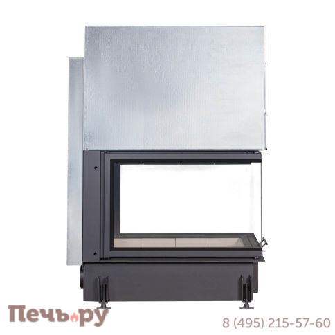 Каминная топка ЭкоКамин Дельта 700 P три стекла подовое горение принтинг фото 4