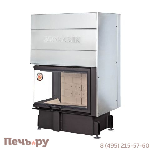Каминная топка ЭкоКамин Дельта 800 два стекла принтинг фото 6