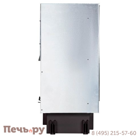 Каминная топка ЭкоКамин Дельта 800B два стекла черный шамот принтинг фото 11