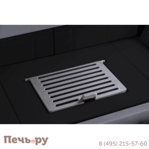 Каминная топка ЭкоКамин Дельта 800B два стекла черный шамот принтинг фото 9