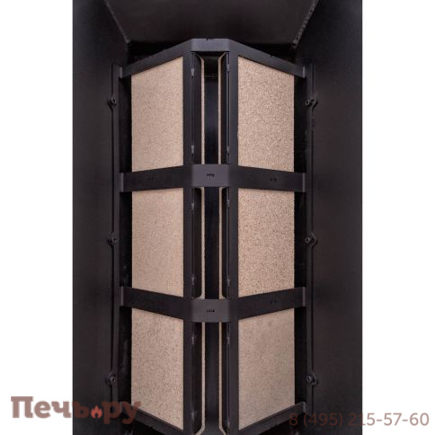 Каминная топка ЭкоКамин Дельта 900 P три стекла подовое горение принтинг фото 8