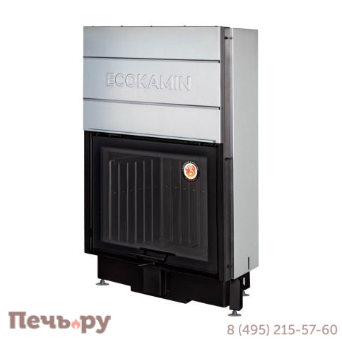 Каминная топка ЭкоКамин Вега 800 B принтинг черный шамот фото 4