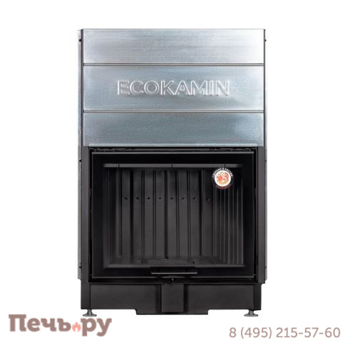 Каминная топка ЭкоКамин Вега 800 B принтинг черный шамот фото 5