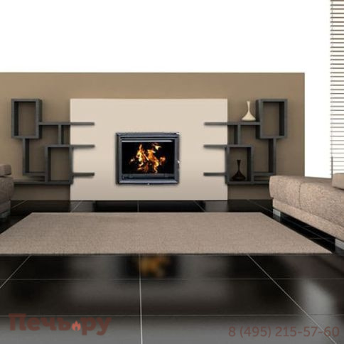 Каминная топка Kratki Amelia/PW/24/W/Deco, змеевик фото 2