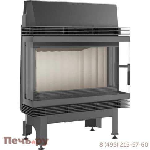 Каминная топка Kratki Blanka 670/570/LP/BS (угловое стекло слева-справа) фото 7