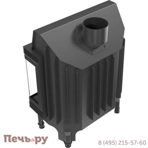 Каминная топка Kratki Blanka 670/570/P/BS (угловое стекло справа) фото 4