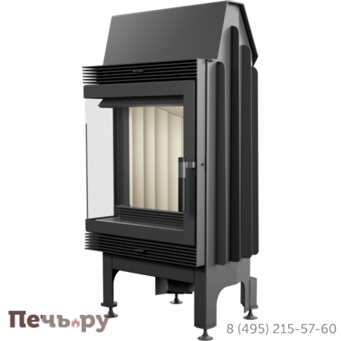 Каминная топка Kratki Blanka/L/BS (угловое стекло слева) фото 4