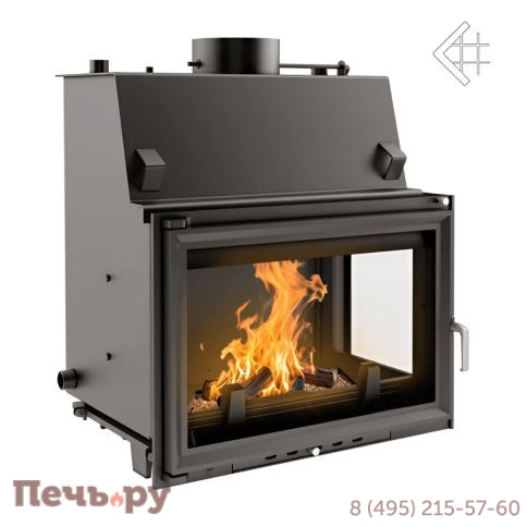 Каминная топка Kratki Oliwia/PW/BP/17/W (стекло справа, змеевик) фото