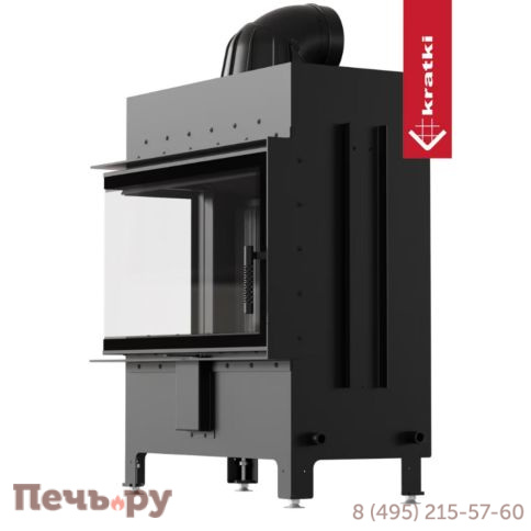 Каминная топка Kratki Pro Lucy/14/New угловое стекло фото 15