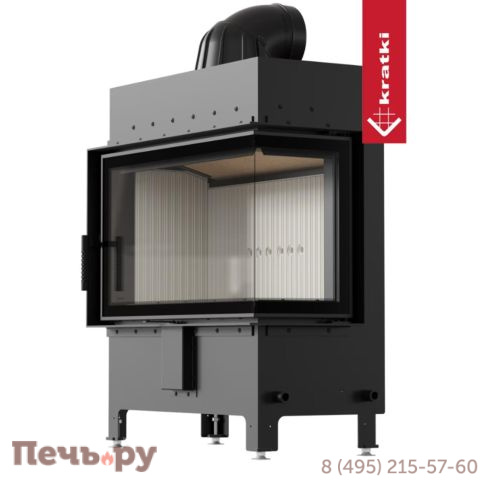 Каминная топка Kratki Pro Lucy/14/New угловое стекло фото 8