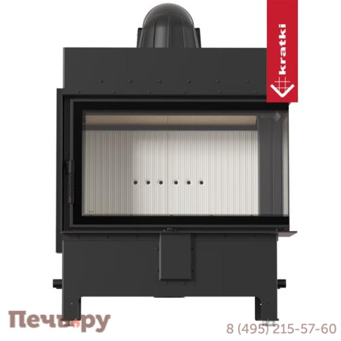Каминная топка Kratki Pro Lucy/14/New угловое стекло фото 9