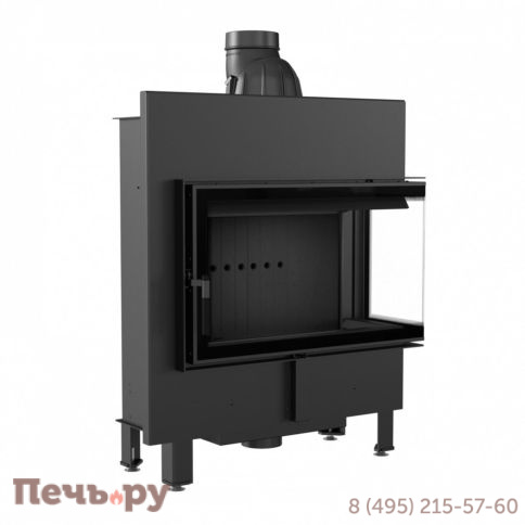 Каминная топка Kratki Pro Lucy/14/Slim/P/BS, Г-образное стекло справа фото 9