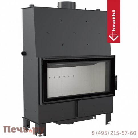 Каминная топка Kratki Pro Lucy/PW/20/W, двойное стекло с водяным контуром фото 4