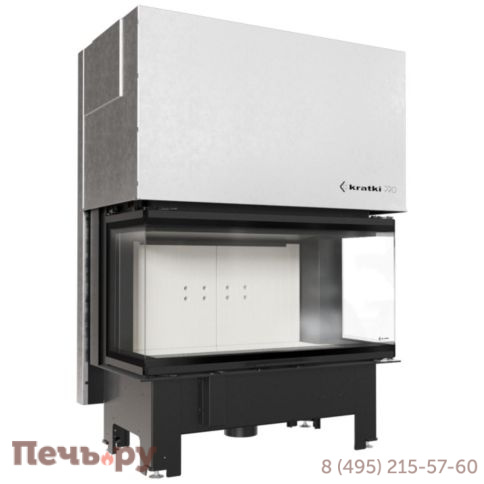 Каминная топка Kratki Pro NBC 15, П-образное стекло (гильотина) фото 6