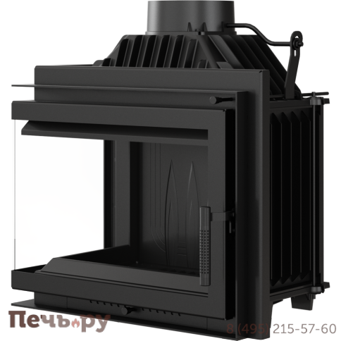 Каминная топка Kratki Simple M/S/BS (угловое стекло) фото 6