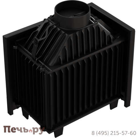 Каминная топка Kratki Simple M/S/BS (угловое стекло) фото 7