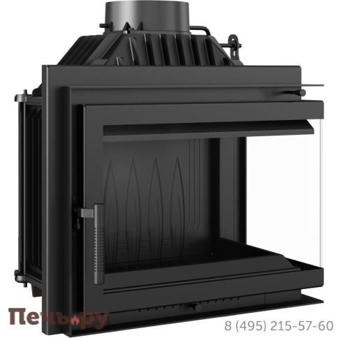 Каминная топка Kratki Simple M/S/BS (угловое стекло) фото 9