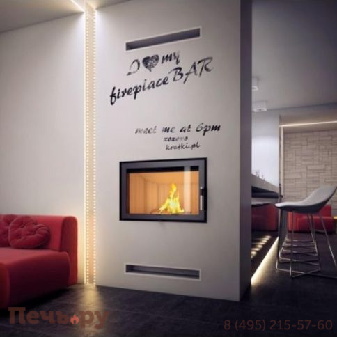 Каминная топка Kratki Zibi (керамич. футеровка) фото 3