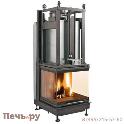 Каминная топка Palazzetti Ecomonoblocco S66 3D фото