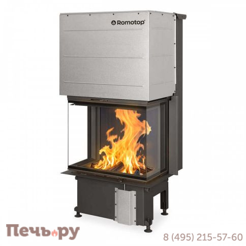 Каминная топка Romotop Impression C 2G L 80.61.34.21, черный шамот фото