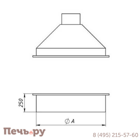 Каминная топка Virtu Style Space VO-S без стекол фото 4