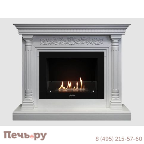 Каминный портал Lux Fire МДФ Сицилия 1300 с биокамином Фаер Бокс 2-30 фото