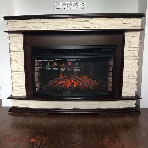 Каминокомплект InterFlame Pamir / Памир  с очагом Panoramic 33W LED FX фото 7