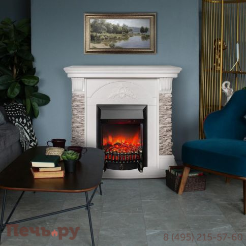 Каминокомплект RealFlame Athena GR с очагом Fobos Lux Black RC фото 2