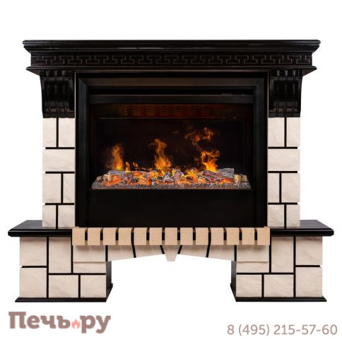 Каминокомплект RealFlame Stone с очагом 3D Helios 26 SBG фото