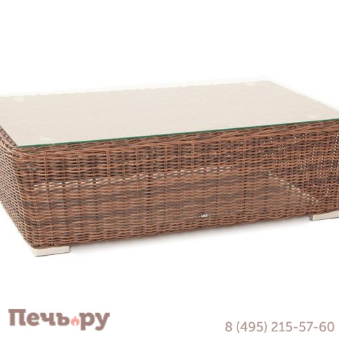 Капучино 4SiS журнальный столик из искусственного ротанга, цвет коричневый фото 3