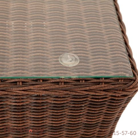 Капучино 4SiS журнальный столик из искусственного ротанга, цвет коричневый фото 4