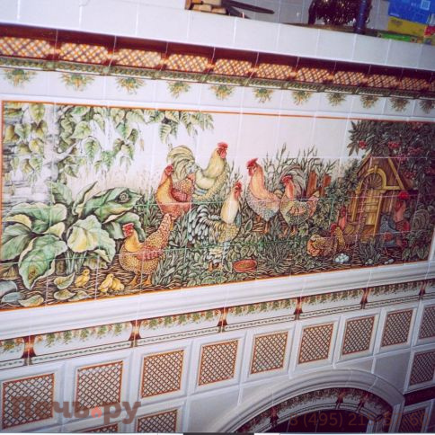 Кирпичная печь с кафелем и лежанкой, арт. 246754 фото 2