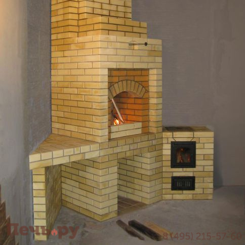 Кирпичная печь угловая, арт. 254244 фото 2